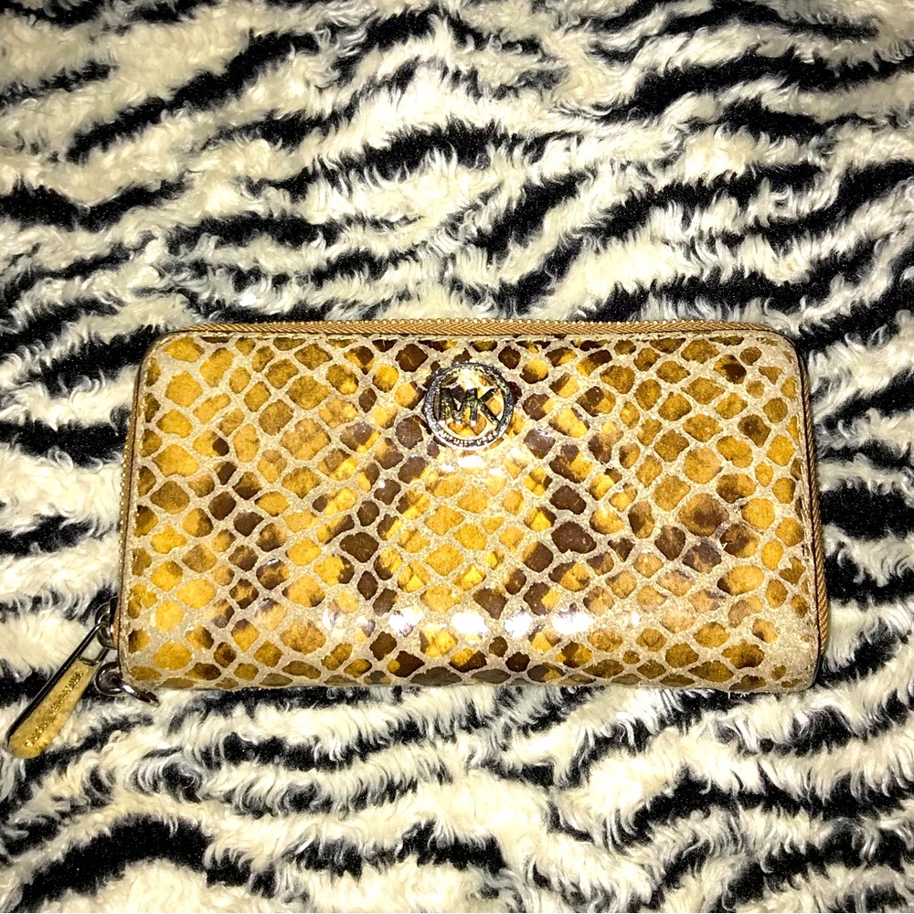 Michael Kors Brown Python Wallet - image 1